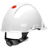 Каска защитная (строительная) 3M™ Peltor™ G3000NUV-VI с храповиком | Цвет: белый