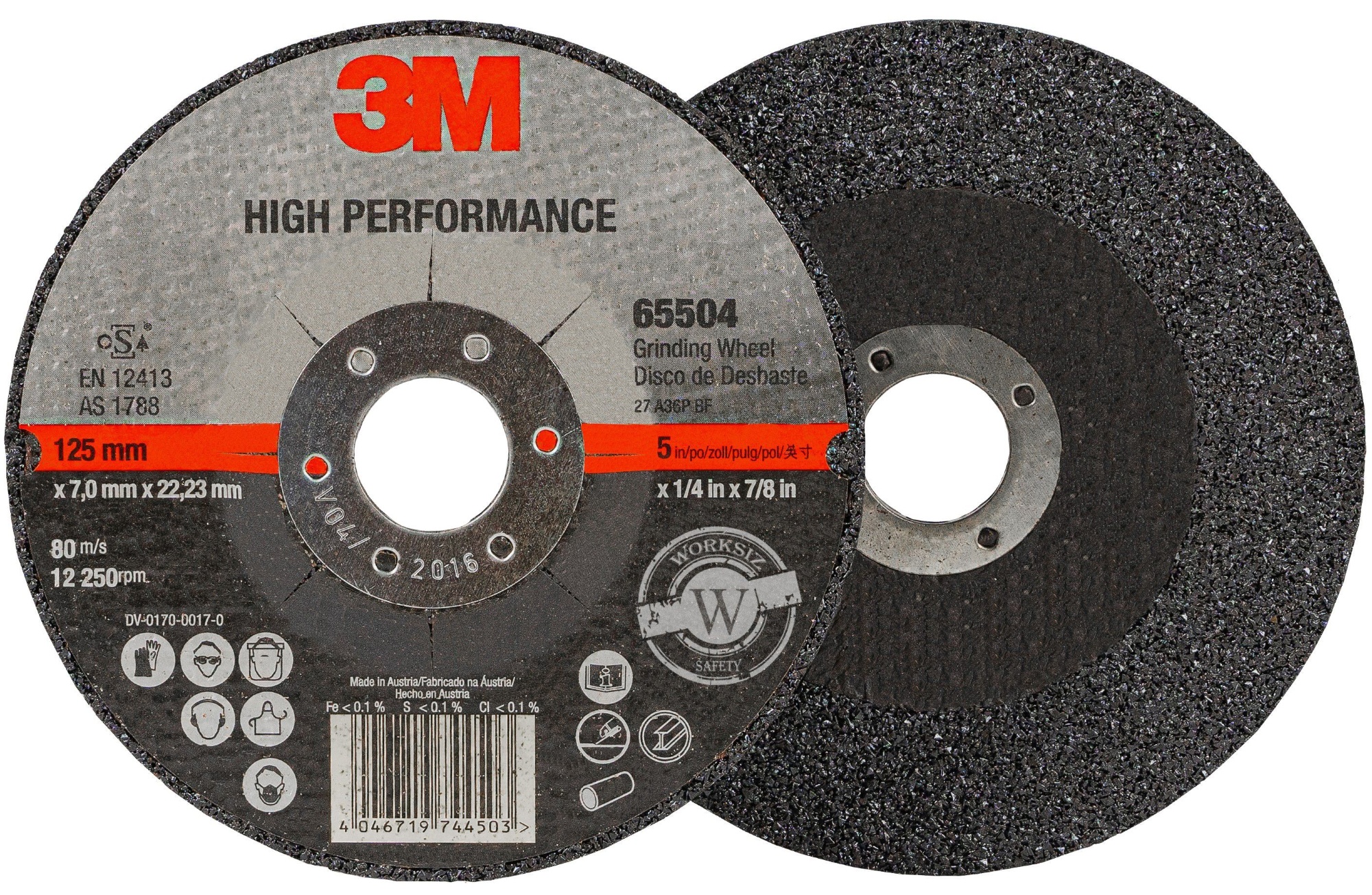 Зачистной круг 3M™ High Performance T27 A36, 125x7x22,23 мм | 65504