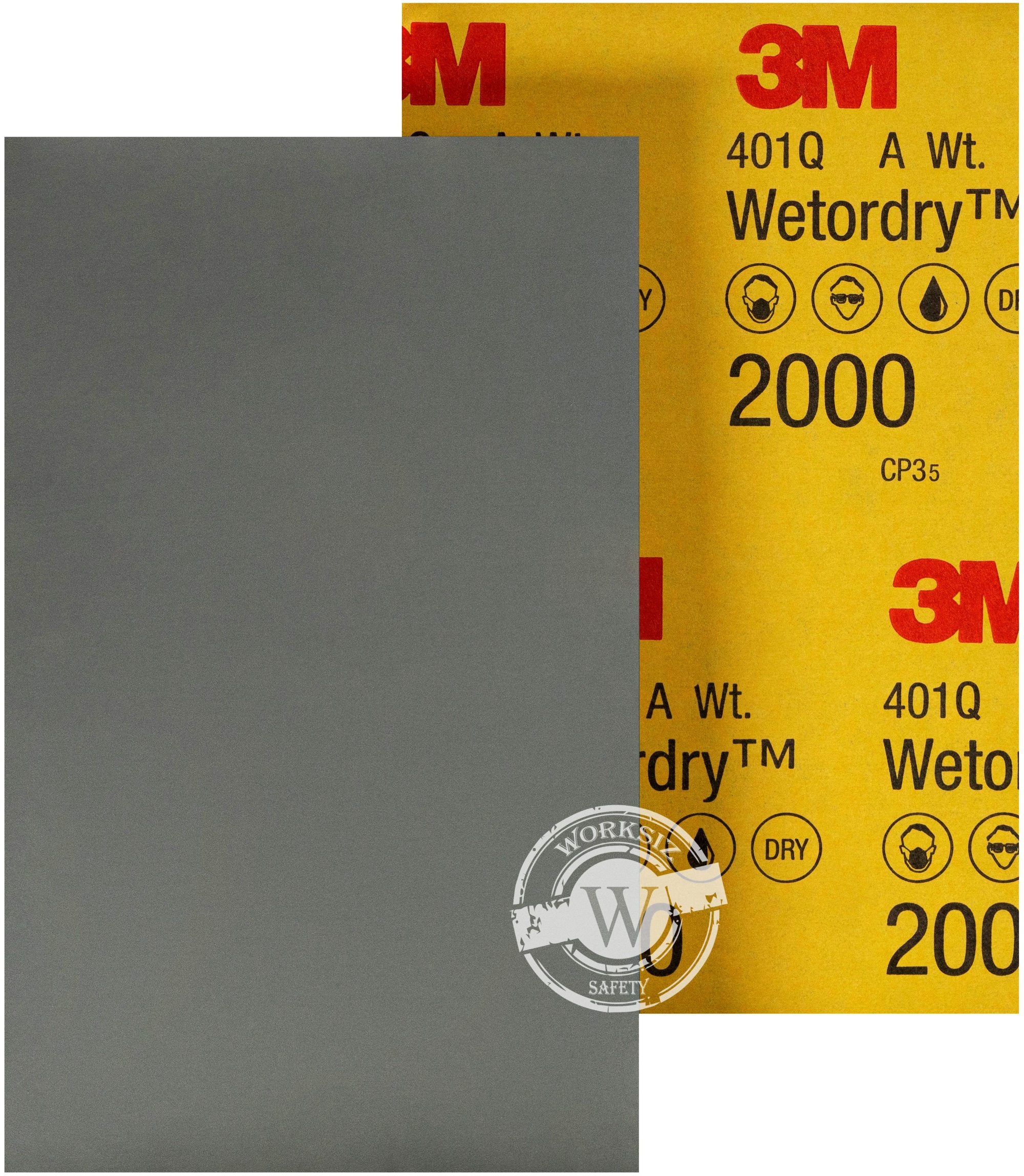 Абразивный лист 3M™ Wetordry™ 401Q P2000, 138x230 мм | 02049