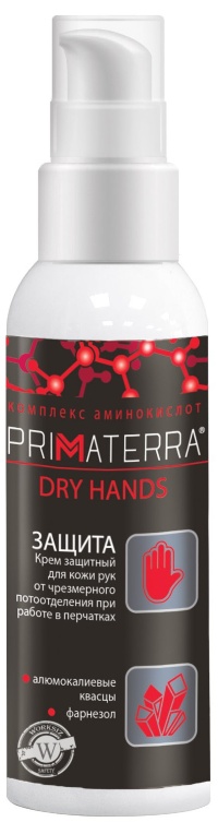 Защитный крем PRIMATERRA Dry Hands для рук | 100мл.  