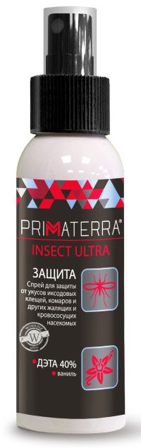 Защитный спрей PRIMATERRA Insect Ultra для кожи | 100, 200 мл. 
