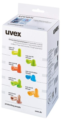 Противошумные вкладыши (беруши) без шнурка UVEX™ Hi-Com Lime 2112.118 для диспенсера / 300 пар