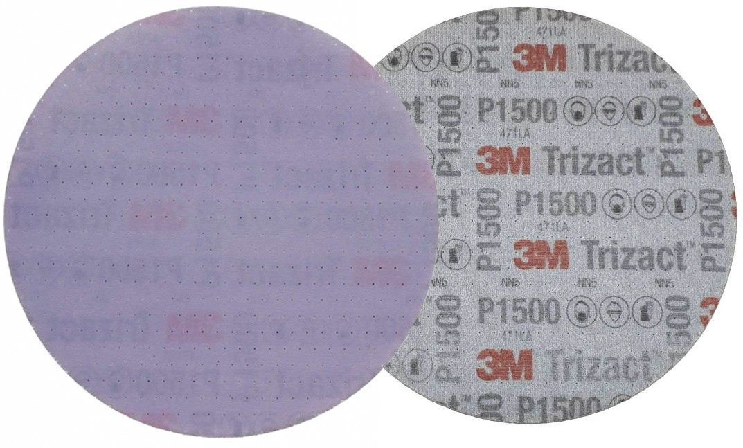 Абразивный круг 3M™ Trizact™ Hookit™ P1500, 150 мм | 05600 серии 471LA